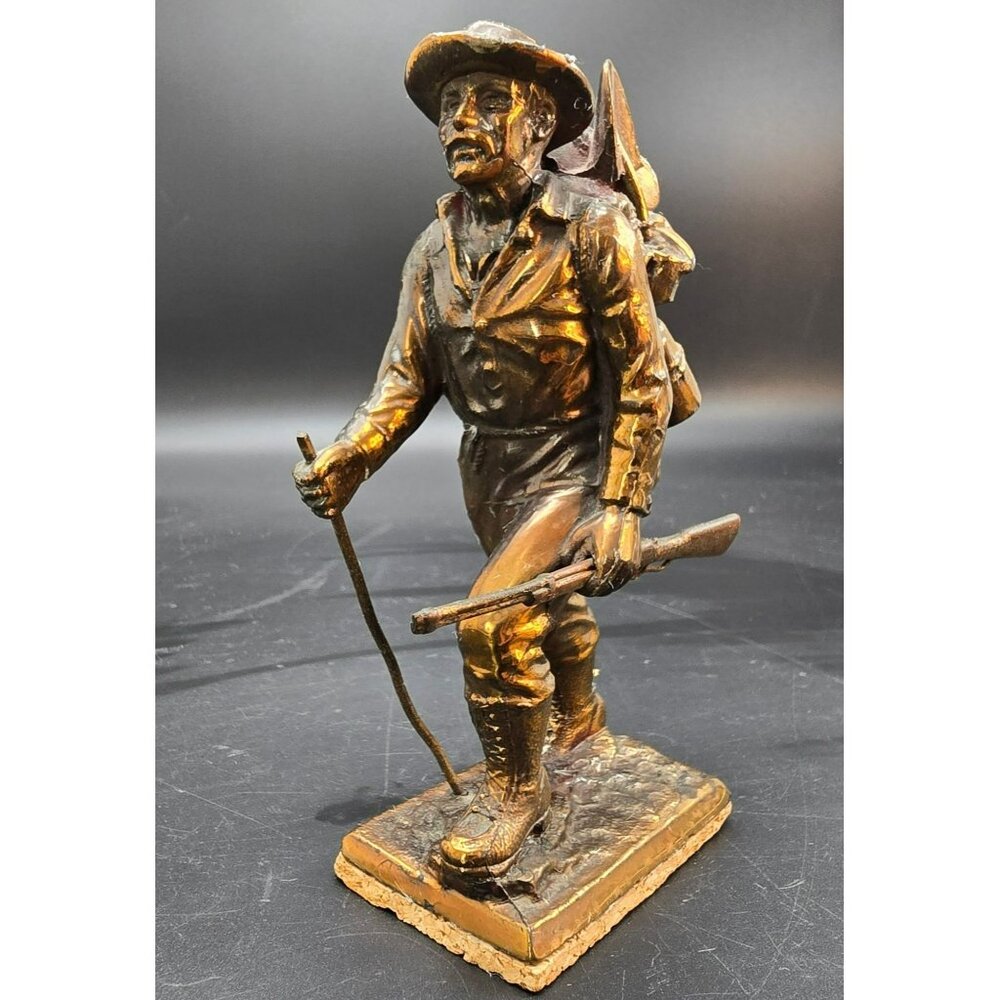 The Prospector Handcrafted Vintage Brass Figurine Hiker Backpack 1897 CR2020